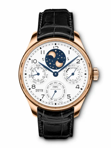 IWC Portugieser Perpetual Calendar Double Moon “150 Years” Red Gold / White IW5034-05 (IW503405)